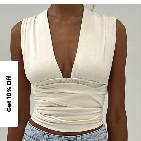 WeWoreWhat Multi-Way Tie Top //Size M/L - Picture 12 of 15